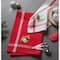 DII® Red & White Stripe Holly & Mistletoe Holiday Embroidered Dishtowel Set
